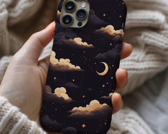 Funda MagSafe Night Sky para iPhone con diseño de estrellas y luna