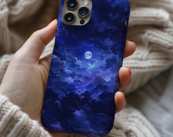 Funda para teléfono Midnight Sky, Full Moon MagSafe para iPhone 17, 16, 15 y 14