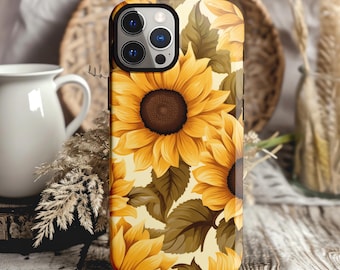 Sunflower Floral Phone Case: Spring Trendy Design