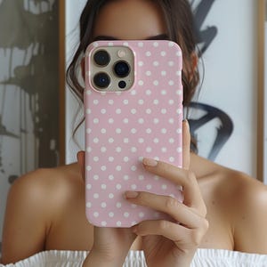 Rosa prickigt telefonskal, kokett stil för iPhone, Galaxy, Pixel