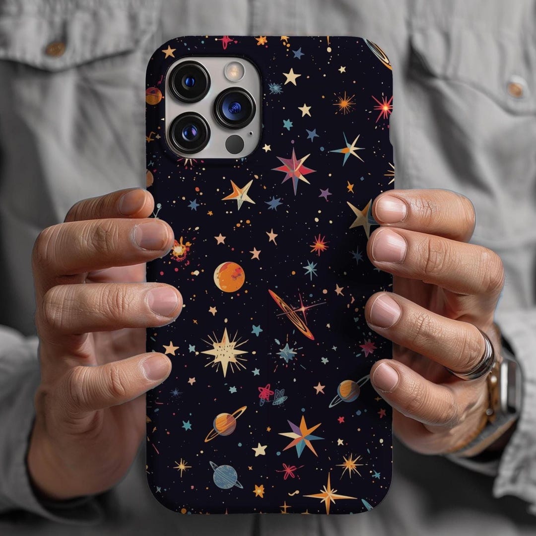 Cosmic Stars & Planets Phone Case: Protective Dual Layer - Etsy