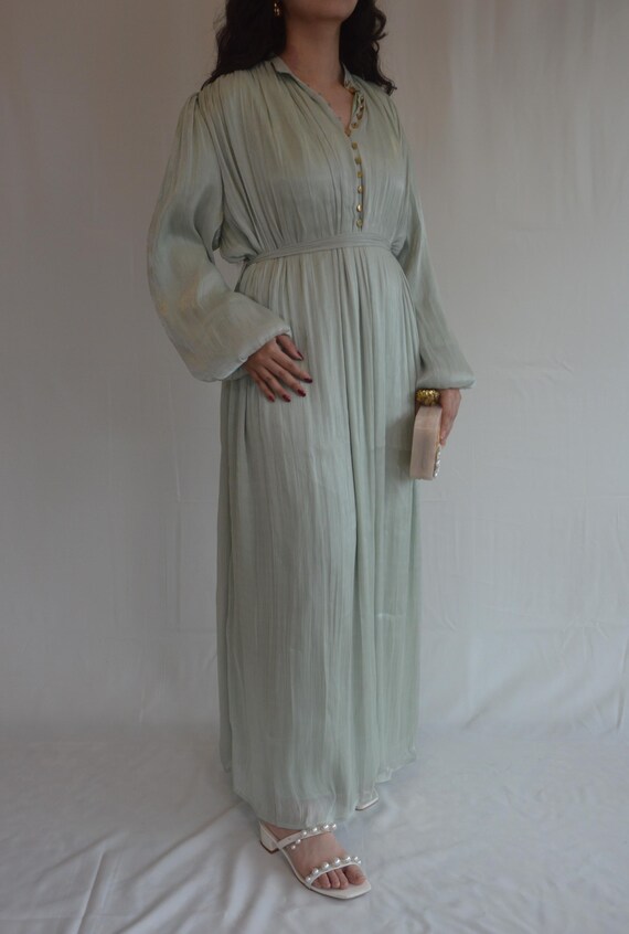 flowy summer dress Rafaela Pleated Maxi Dress M main image 0
