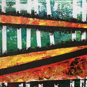 Bosco : Acrylique sur toile fait main, art italien, art contemporain peinture faite main, original, art moderne