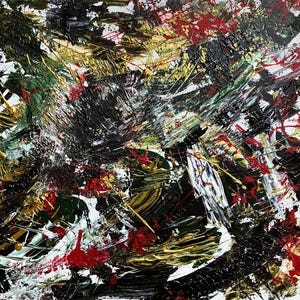 CAOS : Acrylique sur toile fait main, art italien, art contemporain peinture faite main, original, art moderne