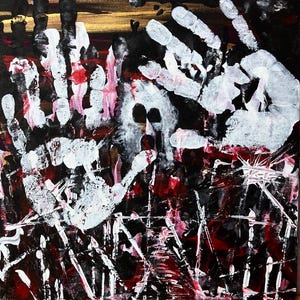 Cri : Acrylique sur toile fait main, art italien, art contemporain, peinture faite main, original, art moderne