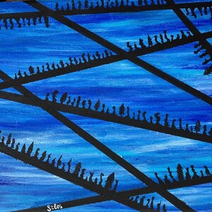 Microcosme : Acrylique sur toile fait main, art italien, art contemporain, peinture faite main, original, art moderne