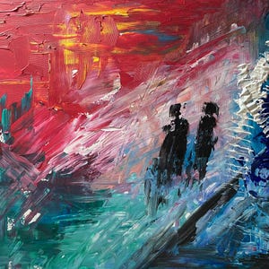 Nous : Acrylique sur toile fait main, art italien, art contemporain peinture faite main, original, art moderne
