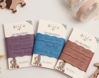 Bandas grabadas personalizadas para botellas, etiquetas antideslizantes para vasos con boquilla, regalo ideal para niños y familias, etiqueta para botella deportiva, etiqueta reutilizable para botella