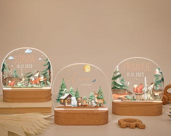 Veilleuse avec nom personnalisé, Veilleuse LED acrylique, Enseigne lumineuse pour enfants, Décoration de chambre d'enfants, Cadeaux personnalisés pour enfants, Cadeau des fêtes