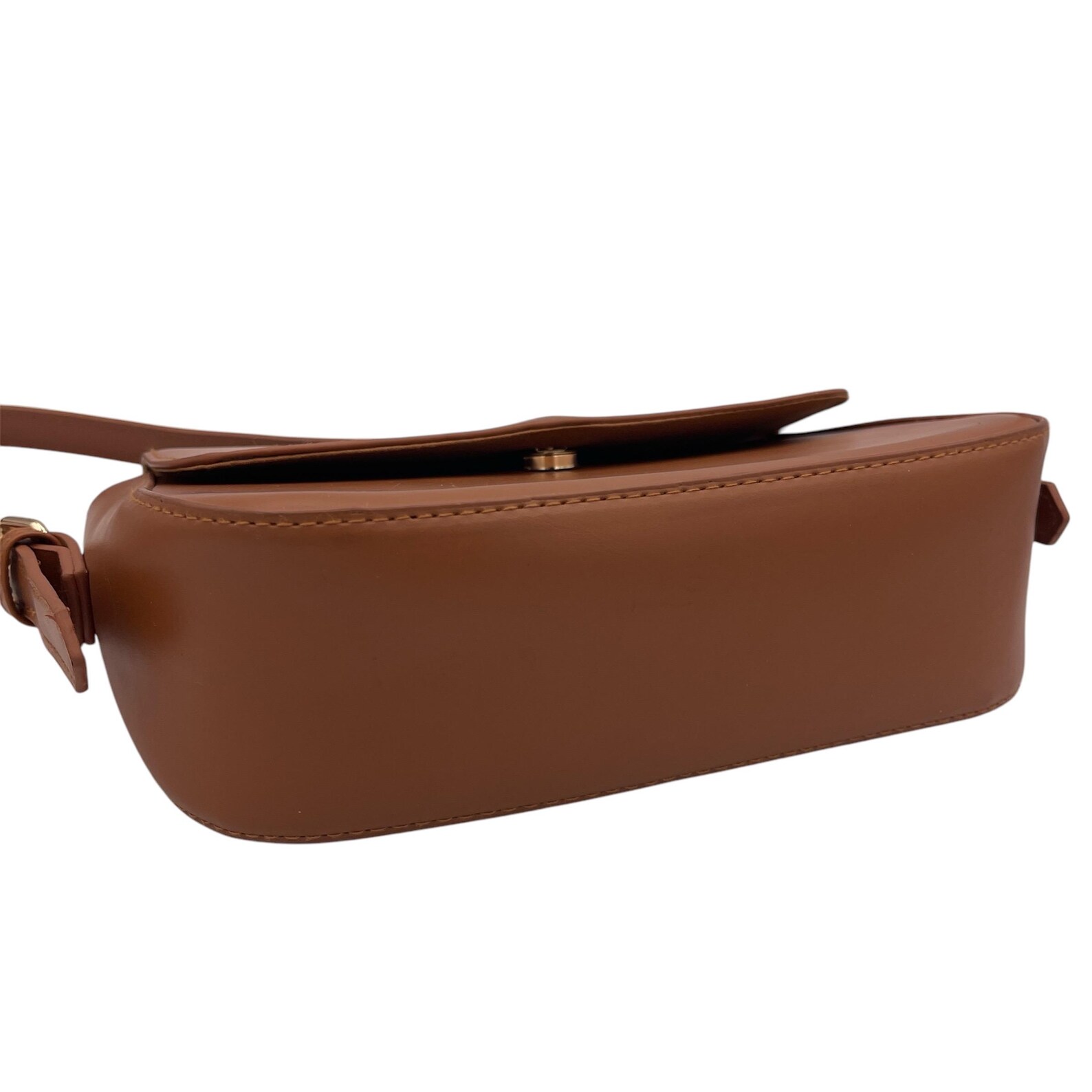 Faux Leather Braided Frame Shoulder Bag main image 0