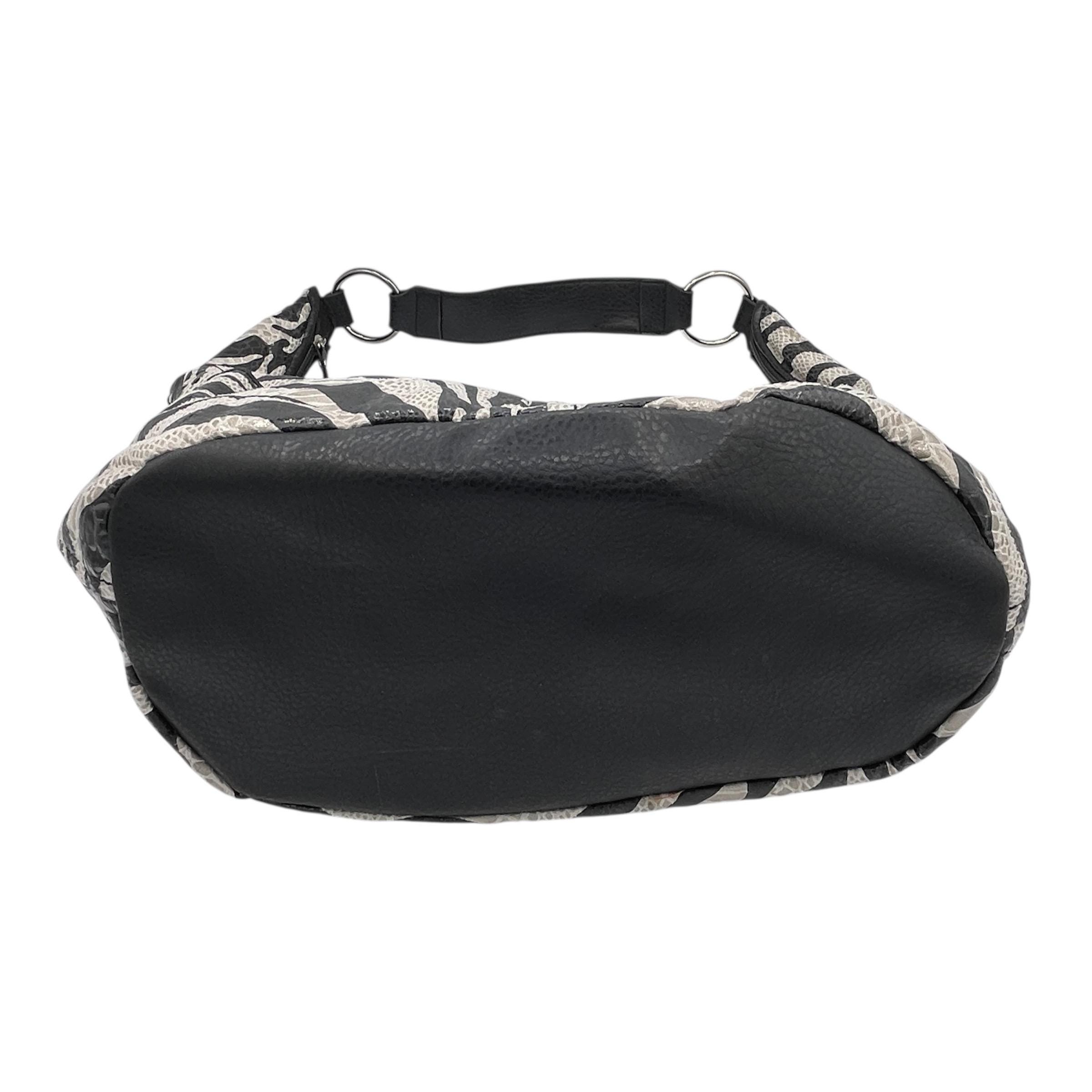 Y2K‎ Braciano Black Furry Zebra Print Hobo Bag Shoulder Bag Braciano Black Furry Zebra Print Hobo Bag Shoulder Bag Handbag main image 4