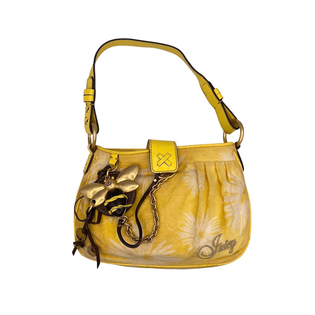 デイリー★[HYEKI]POTY BAG/ YELLOW Vintage Yellow Juicy Couture Bumble Bee Daisy Dream Designer