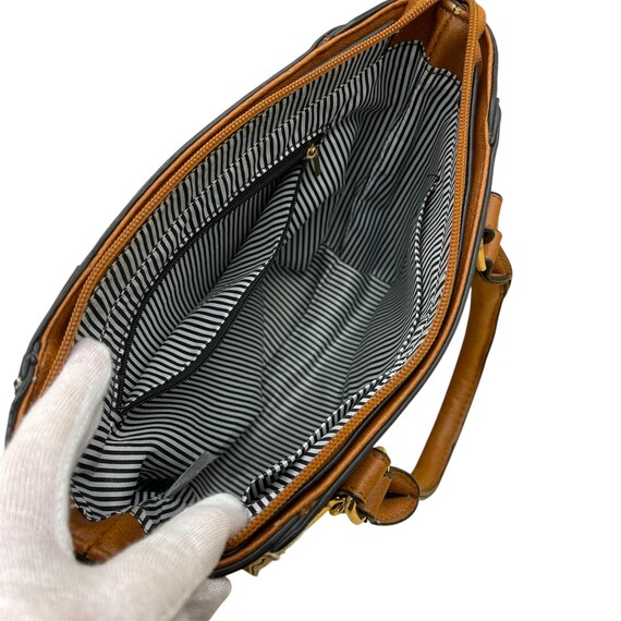 Chic Structured Checkered Pattern Top Handle Hand… - image 6