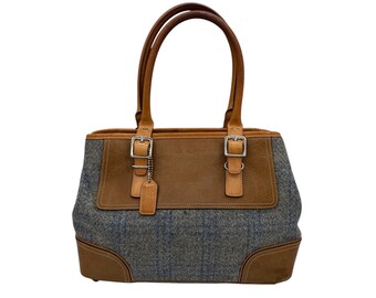 Coach Peyton Leather Tote Bag F27349 Brown Shoulder Shopper Purse 