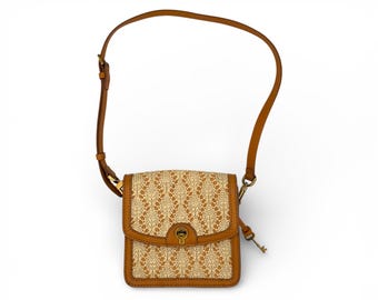 VTG Y2K Fossil Long Live Adriana Tote Bag Purse Brown  display picture 2