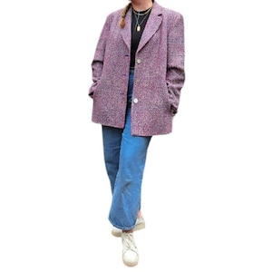 Vintage Austin Reed Colorful SilkWoven Tweed Sport Coat Blazer Jacket 14W