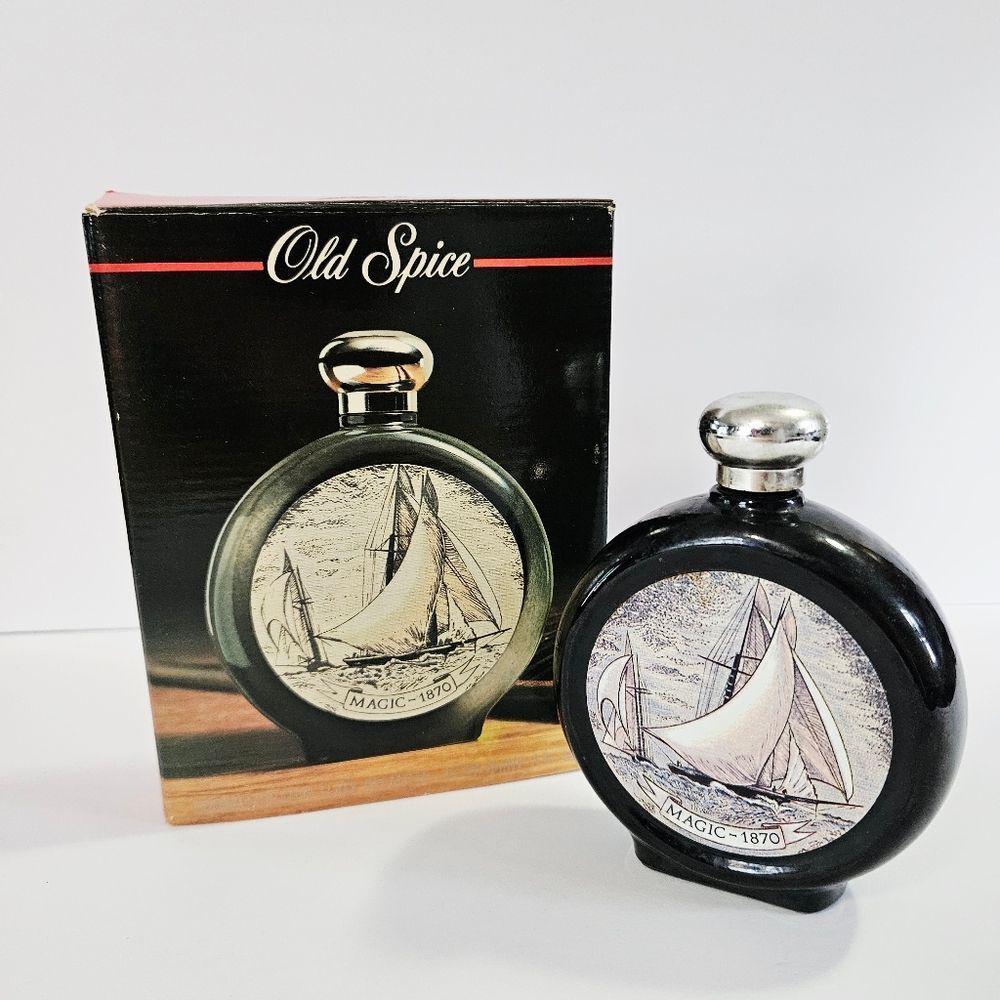 Vintageold Spice Commemorative Flask Decanter 