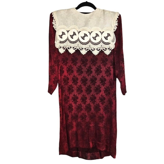 burgundy lace shift dress Miami Brunch Mini Dress – Impressions Online Boutique main image 0