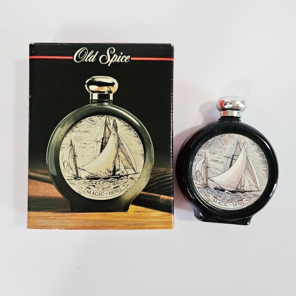 Vintageold Spice Commemorative Flask Decanter 