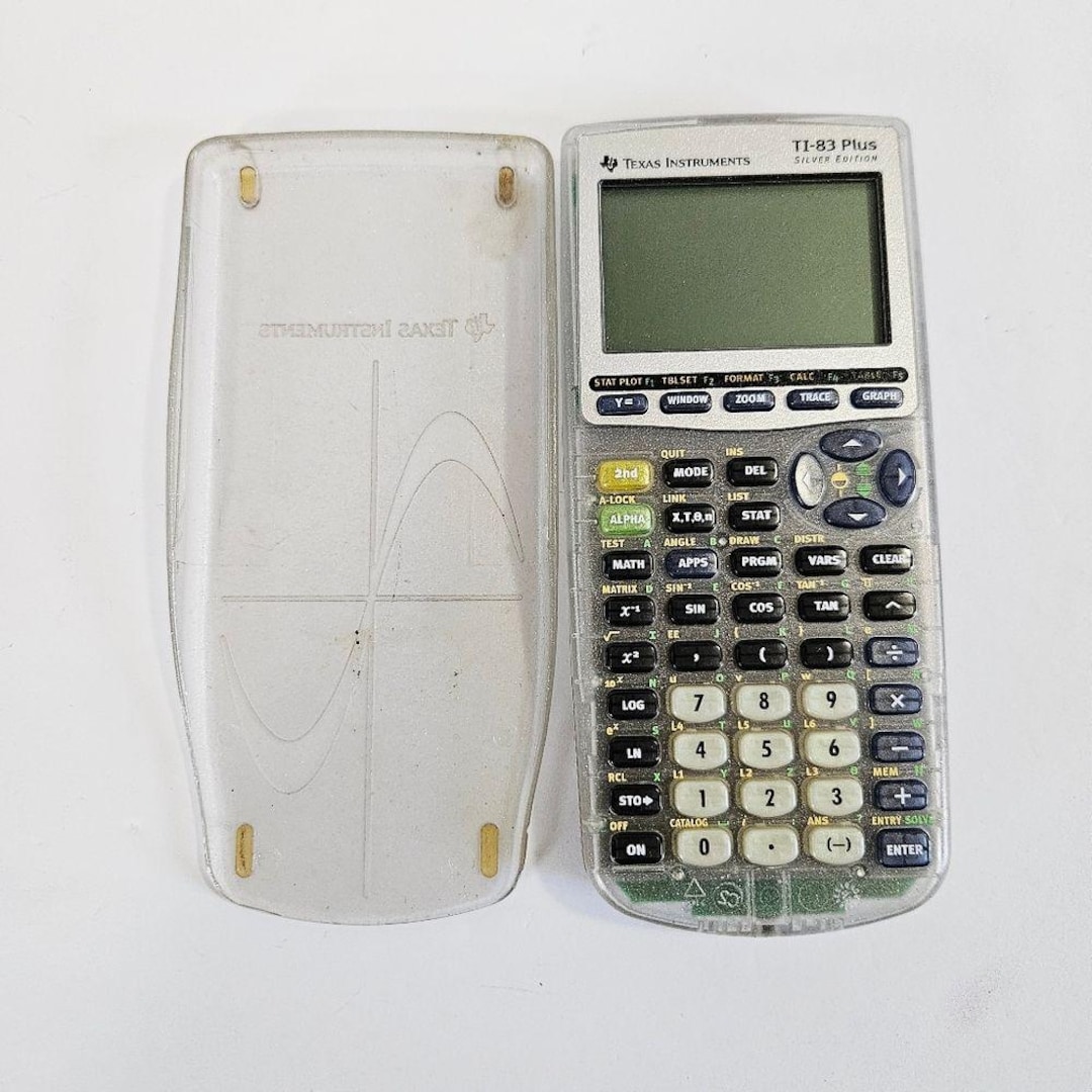 Texas Instruments Ti1083 Texas Instrument TI-83 Plus Silver Edition Clear Graphing Calculator - Etsy