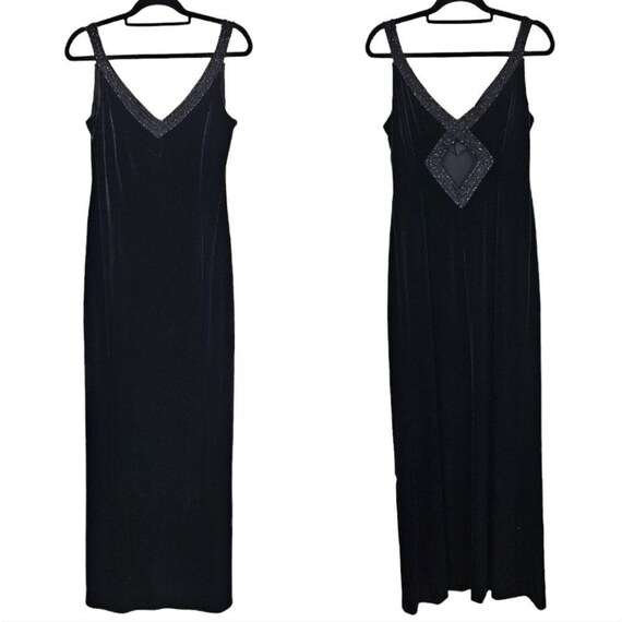 sachin and babi light blue dress Alex Perry Tierney Velvet Column Gown – Runway Catalog main image 0