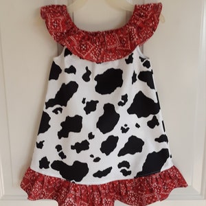 Ruffle dress COWGIRL 12 month through 8 years