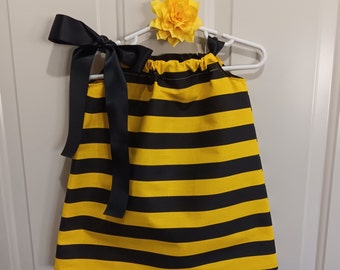Bumblebee girls costume dress size infant thru size 8