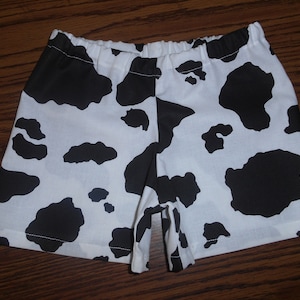 Little COW PRINT shorts infant through 5/6 years