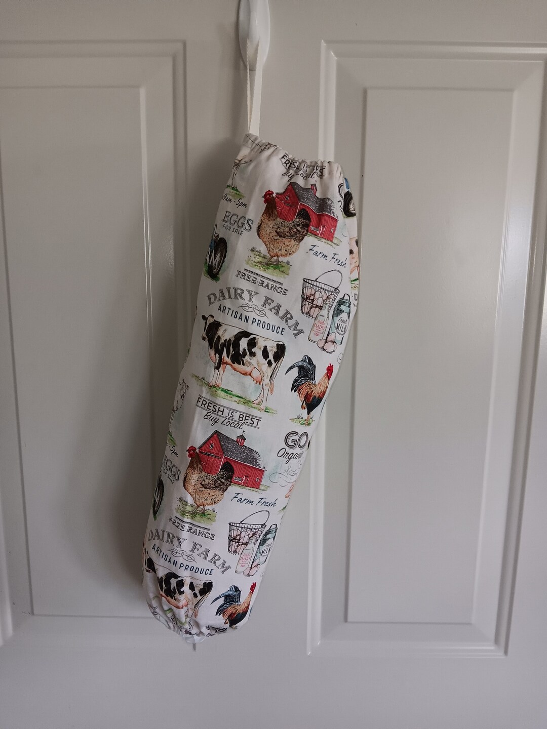 Farm Plastic Bag Holder, Organizer, Fabric Bag Holder Chicken Tractor