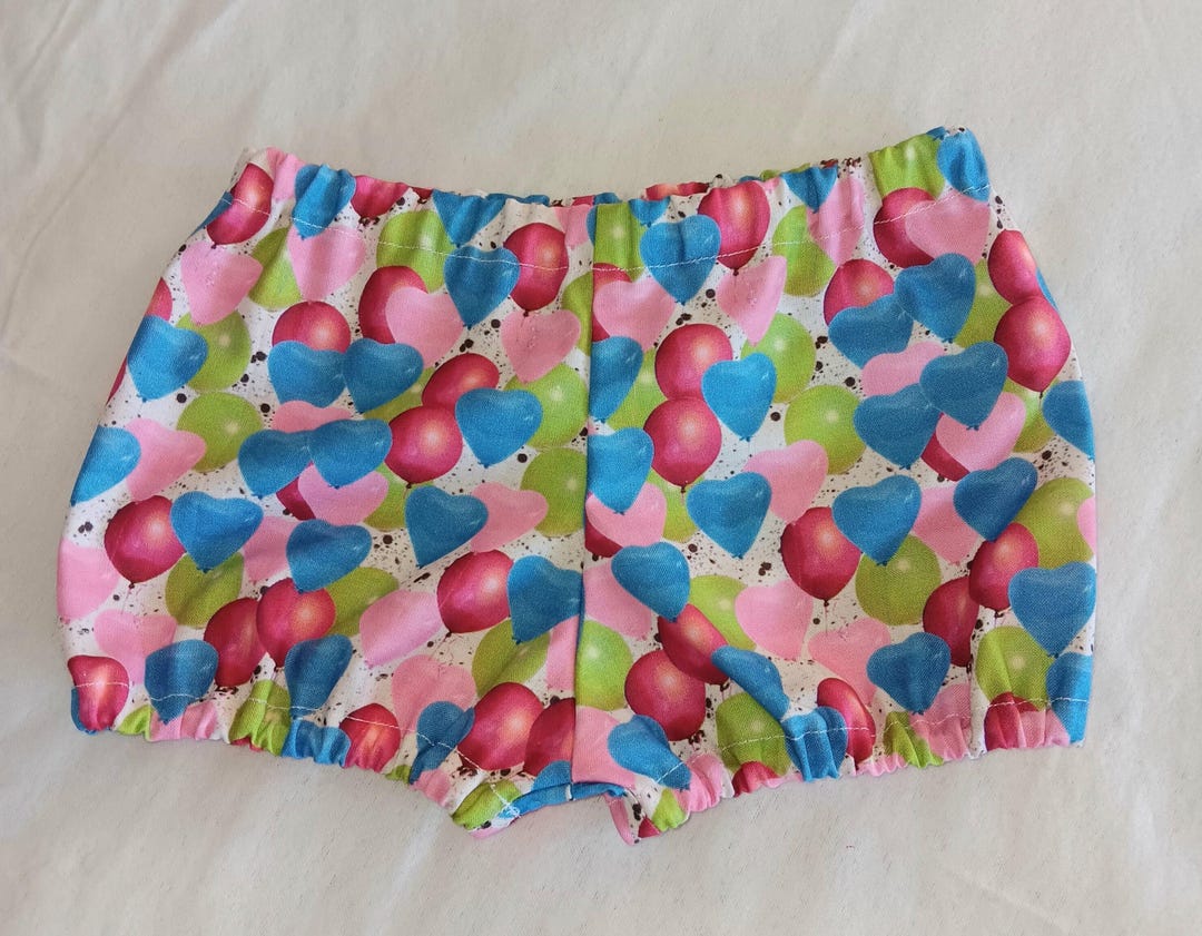 Balloons Hearts Bloomers Blue Green Pink Red Fits 0-3 Months to 3 Years ...