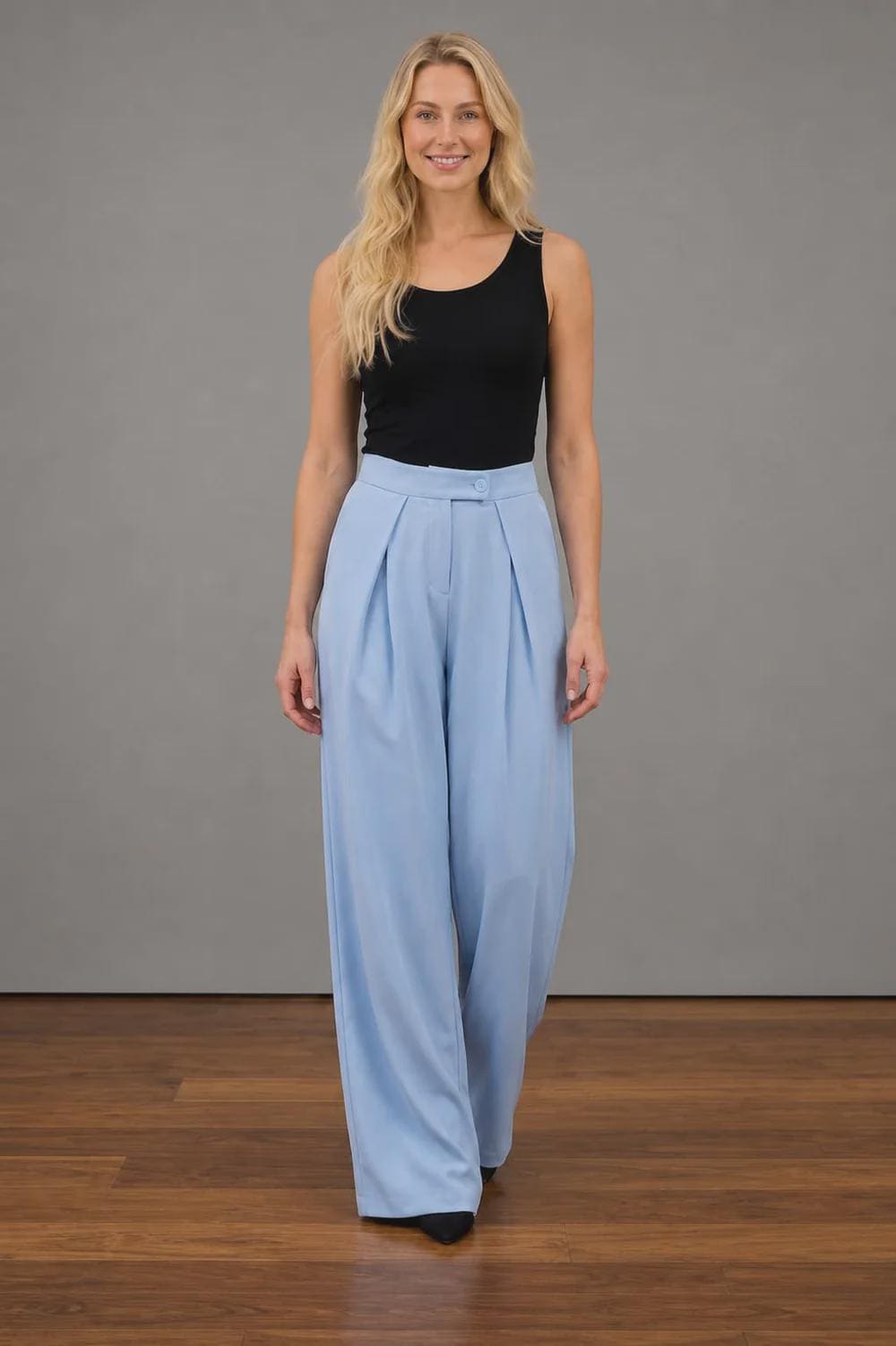 Made In Italy Wide Leg Fly Trouser