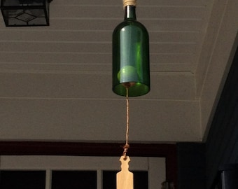 Wind Chime Wine Bottle