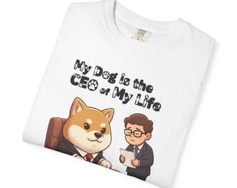 Dogs and Gen Y Tee for Dog Lovers Dog Owner T-Shirt Dog Mom Gift Dog Dad Gift Tee for Millennial Tee Unisex Garment-Dyed T-shirt 2F00198