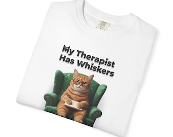 Cats and Generation X Tee for Cat Lovers Cat Owner T-Shirt Cat Mom Gift Cat Dad Gift for Proud Cat Lover Unisex Garment-Dyed T-shirt 2F00199