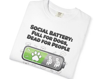 Dogs and Gen Y Tee for Dog Lovers Dog Owner T-Shirt Dog Mom Gift Dog Dad Gift Tee for Millennial Tee Unisex Garment-Dyed T-shirt 2F00198