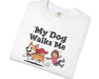 Dogs and Generation X Tee for Dog Lovers Dog Owner T-Shirt Dog Mom Gift Dog Dad Gift for Proud Dog Lover Unisex Garment-Dyed T-shirt 2F00199