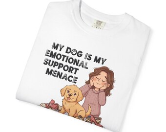 Dogs and Gen Y Tee for Dog Lovers Dog Owner T-Shirt Dog Mom Gift Dog Dad Gift Tee for Millennial Tee Unisex Garment-Dyed T-shirt 2F00198