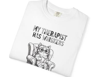 Cats and Generation X Tee for Cat Lovers Cat Owner T-Shirt Cat Mom Gift Cat Dad Gift for Proud Cat Lover Unisex Garment-Dyed T-shirt 2F00199