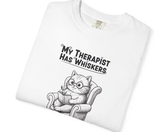 Cats and Generation X Tee for Cat Lovers Cat Owner T-Shirt Cat Mom Gift Cat Dad Gift for Proud Cat Lover Unisex Garment-Dyed T-shirt 2F00199