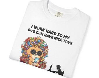 Dogs and Gen Y Tee for Dog Lovers Dog Owner T-Shirt Dog Mom Gift Dog Dad Gift Tee for Millennial Tee Unisex Garment-Dyed T-shirt 2F00198