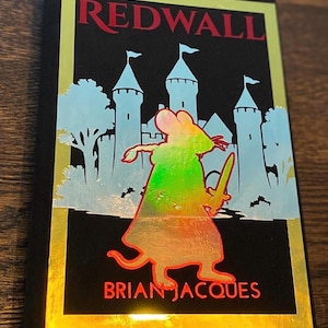 Redwall Hardback Rebound Book | Custom Rebind with Sprayed Edges | Brian Jacques Collector’s Edition | Gift for Book Lovers