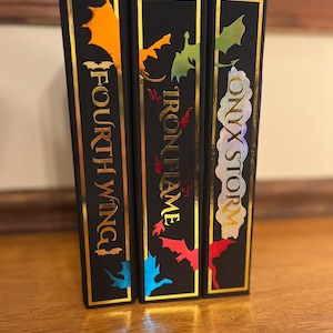 Fourth Wing Set — Whole Series — Collector’s Edition – Rebound Hardcover by Rebecca Yarros – Fantasy Romance Gift Book – Dragon Book Decor