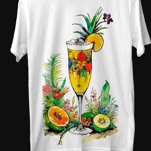 Bloemige cocktail clip art png, alcoholische drankillustratie met bloemen, trouwbarmenu, pub, transparante PNG-afbeeldingen, commercieel gebruik