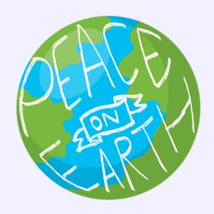 Adesivo Pace sulla Terra