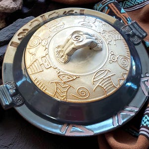 Hand thrown Navajo Ceramic Casserole Dish