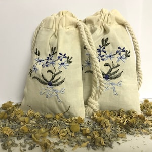 Organic Dream Pillow Sachet: Lavender Chamomile, Rose Frankincense