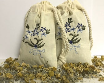 Organic Dream Pillow Sachet: Lavender, Chamomile, Rose & Frankincense