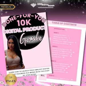 Digital Product Business Guide: Canva Template, Ebook & Printable Sales Planner