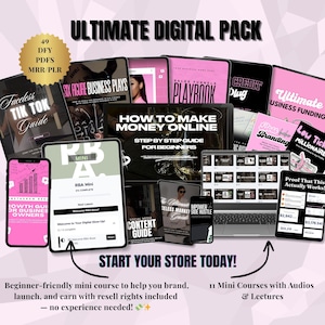 Digital Marketing Mini Course + 49 Viral Ebooks to edit | Income Ideas | DFY Ebook Vault with Video Training, Audios & Passive Income Tips