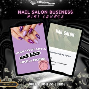 Start a Nail Business | Nail Tech Guide, Rebrandable Nail Salon Course, Editable eBook Template, Done-for-You Business Plan for Nail Techs